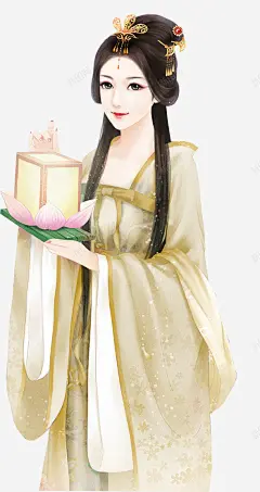 古风女灯笼齐盟家具免扣 平面电商 创意素材