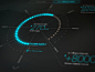 Output Dial UI | HUD inspired User Interface Design: 