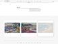 The paintings gallery page for Lasse Winsløws website.
A lot of white space to show the artwork at its best. Each item in the gallery has a square background to frame the work, as the paintings are not the same size, but the customer wants to show the pro