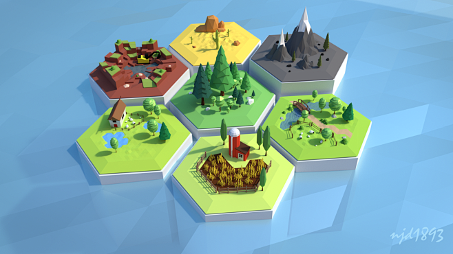 Low Poly Settlers of...