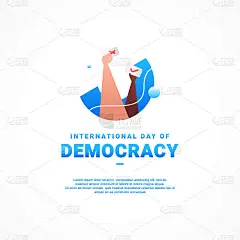 国际民主日问候时刻设计背景