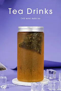 饮品海报，水果茶，冷泡茶摄影设计_栗子-lizi设计作品--致设计