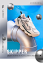 FILA 斐乐官方SKIPPER老爹鞋男2019新款休闲运动鞋复古潮流跑步鞋-tmall.com天猫