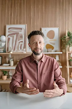 访谈类男主播形象