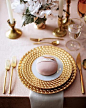 Gold table details