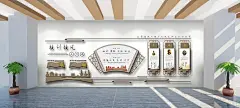 中国风复古校园接风文化墙校园图书馆立体