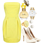 A fashion look from November 2013 featuring yellow dress, high heel pumps and stainless steel bracelet. Browse and shop related looks.