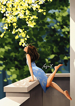 靛蓝×Soong采集到painting.插画