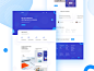 Website Design for a Software Company whitespace colorful logo agent digital agency theme curve application apps travel software company vector agency template landing page minimal typography