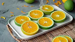 橙子果肉美味绿色健康新鲜水果高清