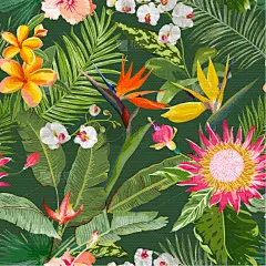 鸡尾酒,式样,夏天,热带雨林,纺织品,图像,香蕉,壁纸,花,装饰