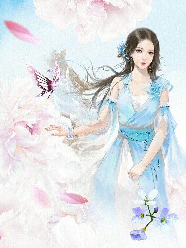 古风仙侠封面底图单人女陌上千年处理