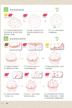 绘客采集到那些美食:40种美食的色铅笔细致彩绘
