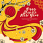 Hand drawn chinese new year concept Premium Vector