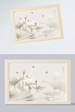 中国风花鸟工笔画插画