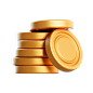 互联网加密货币主题3D图标 PNG免抠图 Icons_BlueGreenGold_Coins