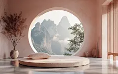 Midjourney日本禅宗风山景空镜海报-横V6 - 小红书