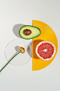 Sliced Orange Fruit With Green Leaf
