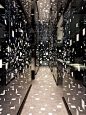 Ocean of Dots  Tetsuya Matsumoto’s Toshin Eisei Yobiko Okayama office interior design feels like an art installation with floating dots surrounding the visitors.