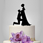 pregnant Bride and Groom silhouette 