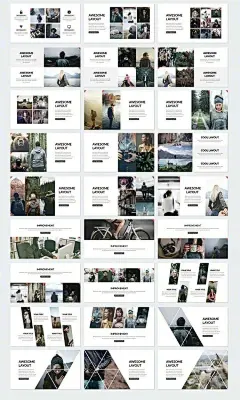 【近300个图文排版 的表现形式】优秀的PPT作品能够让你的汇报、展示更加出众，实例展示图文排版的近300种可能，让你有更多的选择。#设计秀 ...