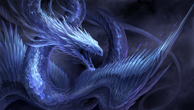 Blue Crystal Dragon ...