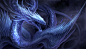 Blue Crystal Dragon by sandara  哇好帅的  冰龙