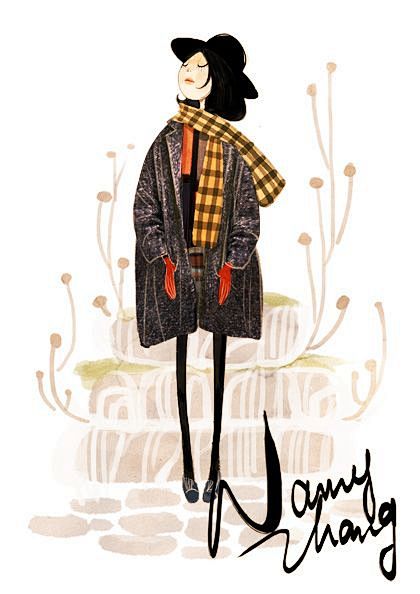 【Nancy Zhang的时尚搭配与插画...