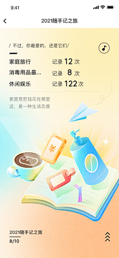 GiantThyme采集到APP_年度大账单