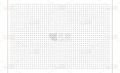 方格纸。白色背景上的虚线网格。抽象点透明插图与点。白色几何图案的学校，抄写本，笔记本，日记，笔记，横