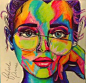 Sometimes I color  Art. Girl. Colorful. Drawing. Colored pencils. Eyes. Bun. by Ethereal09