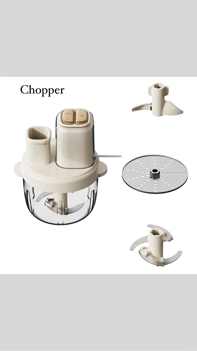 高颜值电动多功能绞肉机Chopper -...