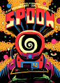 Spoon Poster : A poster for Spoon's show in Rio de Janeiro.