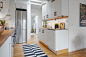 69平二居法式浪漫家居厨房整体橱柜地毯装修效果图