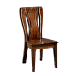 黑胡桃木餐椅家用现代简约餐厅家具全实木餐桌搭配椅子坐具