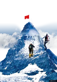 攀登 雪山 其他元素免抠png图片壁纸