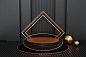 black-gold-podium-black-geometry-podium-shape-display-product (1)