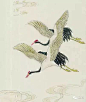 　     【中国传统吉祥元素 ---- 鹤】
   传说中，鹤能翩翩于仙凡之间，不受任何拘束，关于鹤的出生也有种种神话传说，例如影生、声交而孕、胎生等，加上古代人相信鹤的形象于是被神化了。因此，在古代的文学作品中，鹤多被喻为"仙禽"，或是直接比喻为神仙。因此有仙鹤的说法，而神仙们也大都是以仙鹤或者神鹿为坐骑，
　鹤于是成为"仙人的骐骥"，仙人们"跨鹤腾云"，往来于仙凡之间。还有传说修道的人可以化成鹤，或是仙鹤可以化成人的故事。
