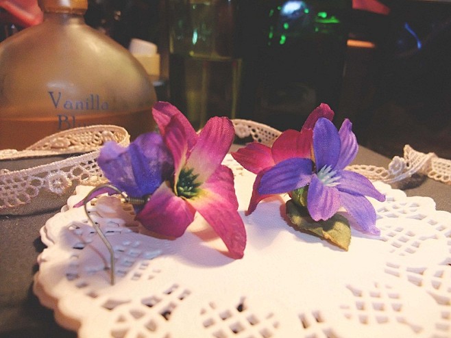 热带花朵耳环