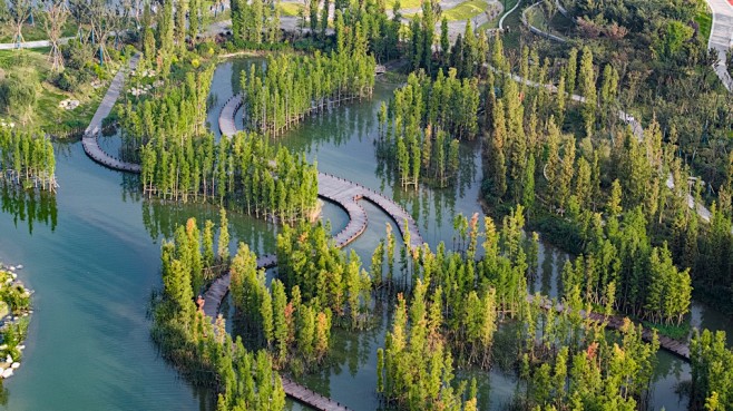 四川南部水城禹迹岛公园，南充 / 毕路德...