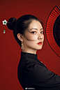 医美#模特#美女#国风#国潮#红色
