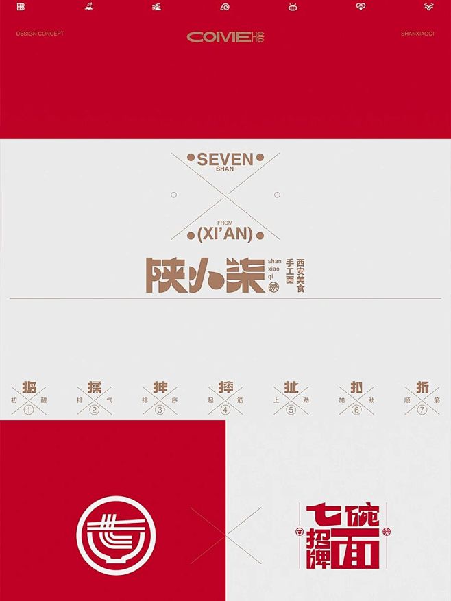 粉面馆品牌vi设计 - 小红书