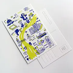 PaperPaper letterpress活版印刷原创手绘明信片|创意插画|城市-淘宝网