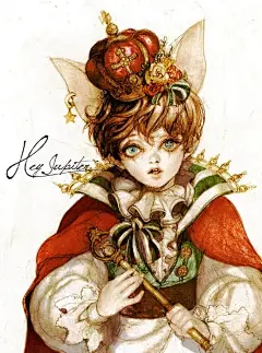 一组复古风格的插画来自韩国的插画师 Laphet。这组插画风格偏向个哥特类。黑暗，甚至有些恐怖