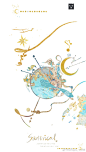 vol. 1  #图透#                                [   月亮河   ]                                 Moon river                               130cm/Loop                                                    illustrated by @曲_亍亍亍亍亍 ​​​ ​​​​