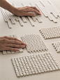 PORCELAIN STONEWARE WALL TILES PHENOMENON RAIN BIANCO PHENOMENON COLLECTION BY MUTINA | DESIGN TOKUJIN YOSHIOKA: 