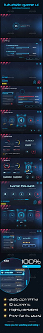 Futuristic Game Ui - User Interfaces Game Assets