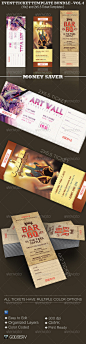 Event Ticket Template Bundle - Volume 4 - GraphicRiver Item for Sale