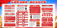 2024年国家宪法日宣传海报展板设计