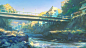 朝の宮ヶ瀬橋_教父wayne__插画师作品_涂鸦王国gracg.com